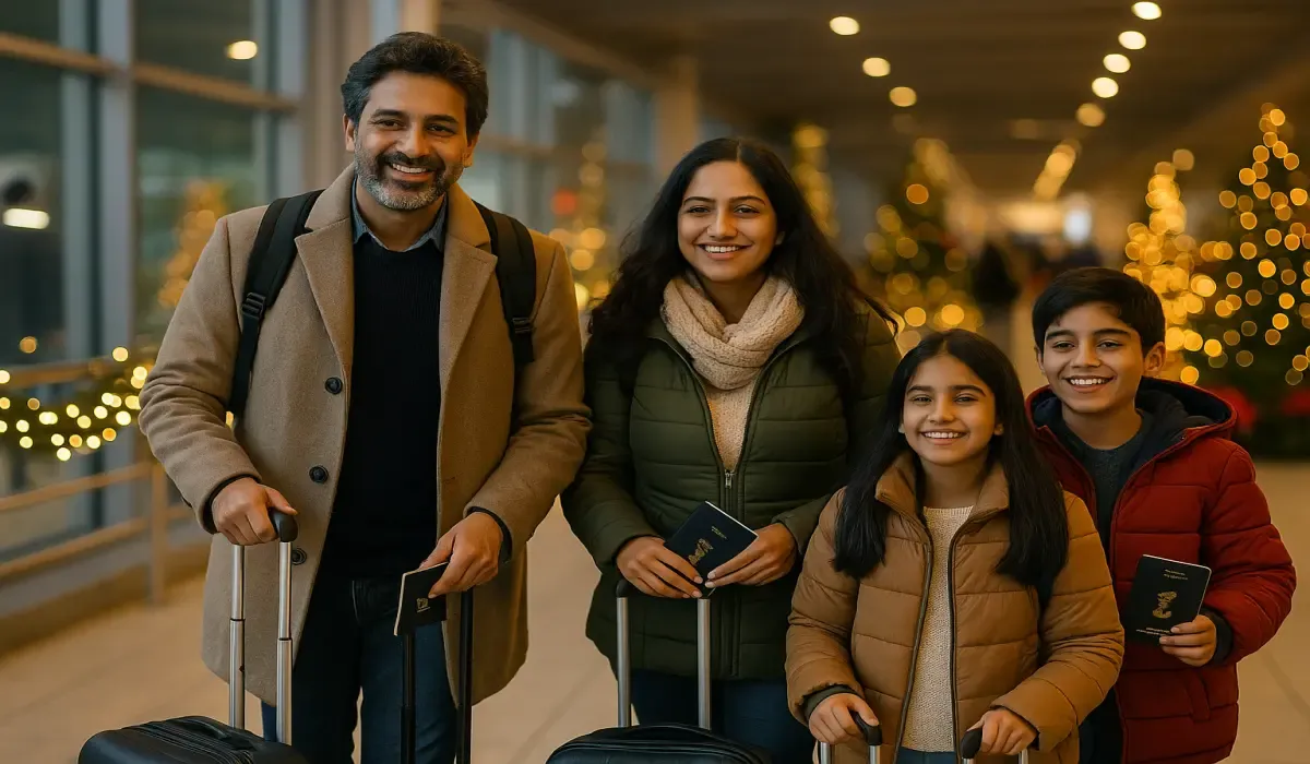 Indian travelers USA December.