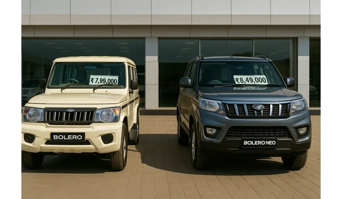 Mahindra Bolero Neo vs Bolero price difference in India