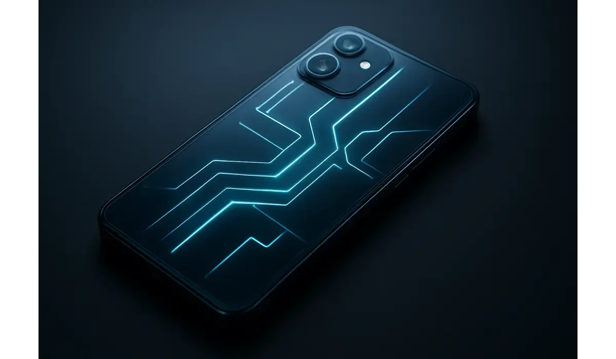 Nothing Phone 3a Lite transparent back with futuristic glyph lighting showing a new shift in smartphone design.