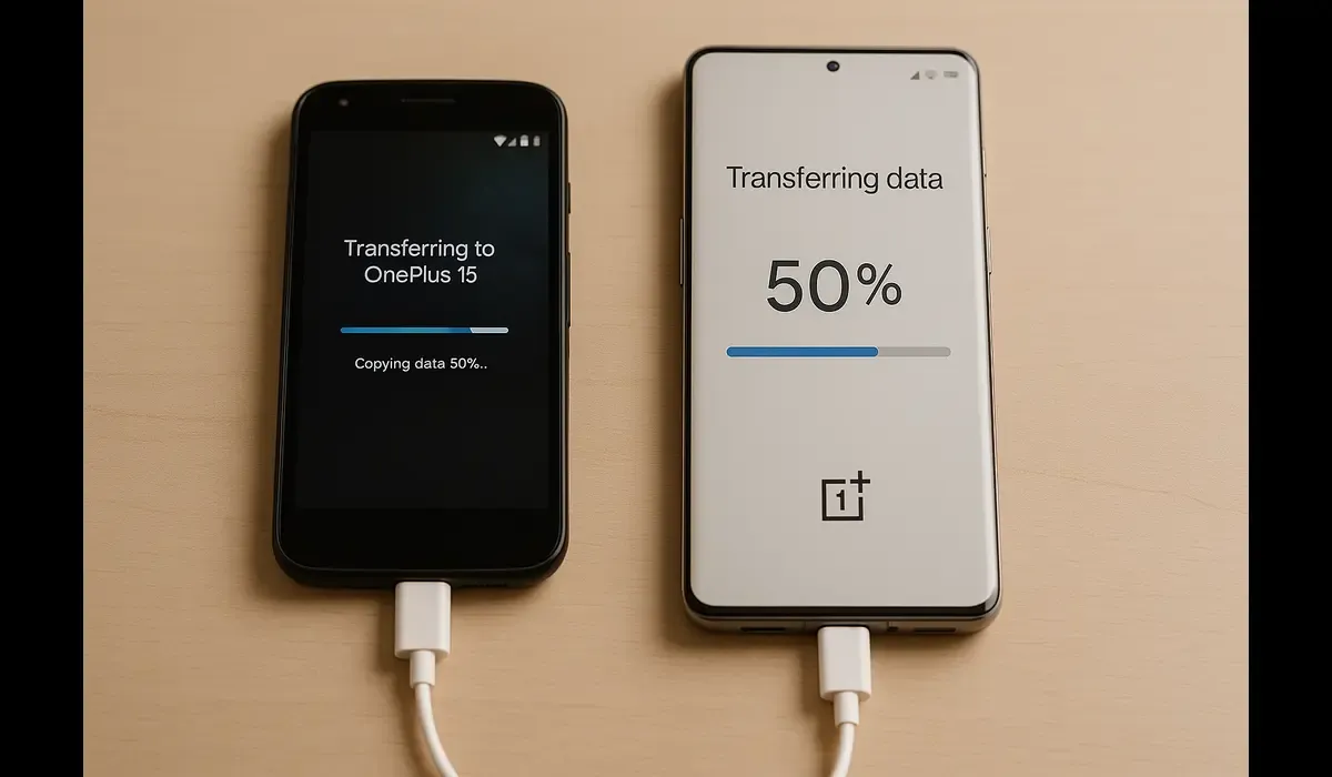 Transfer data safely to OnePlus 15 from old phone