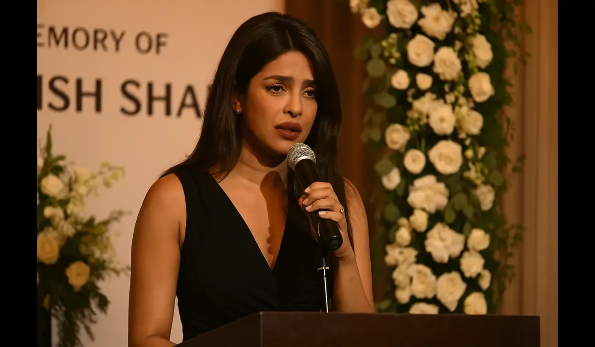 Priyanka Chopra emotional tribute to Satish Shah at memorial event