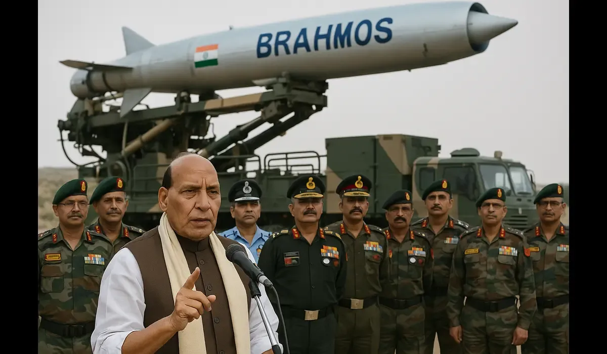 Rajnath Singh statement on Pakistan BrahMos missile range
