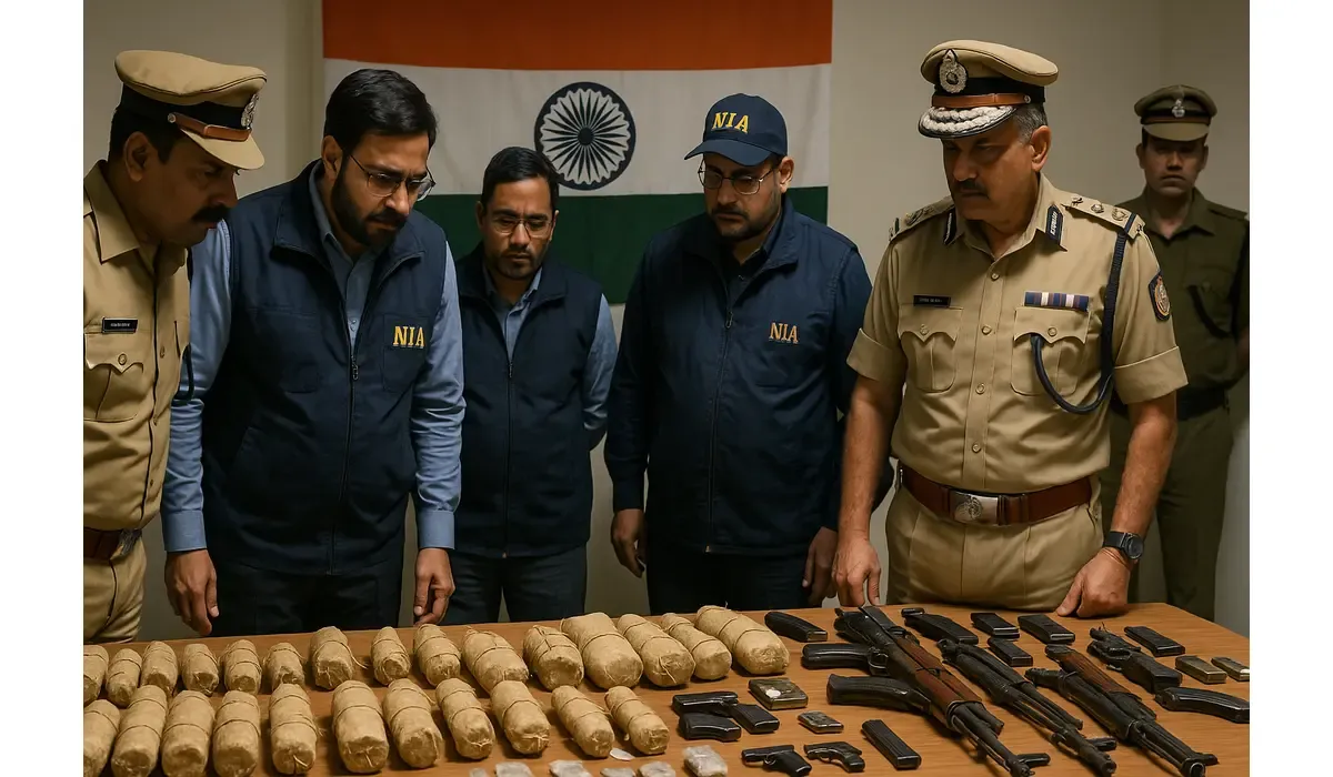 350-kg explosives and assault rifles seized near Delhi