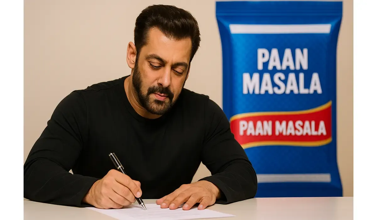 salman khan legal notice paan masala endorsement signing realistic photo