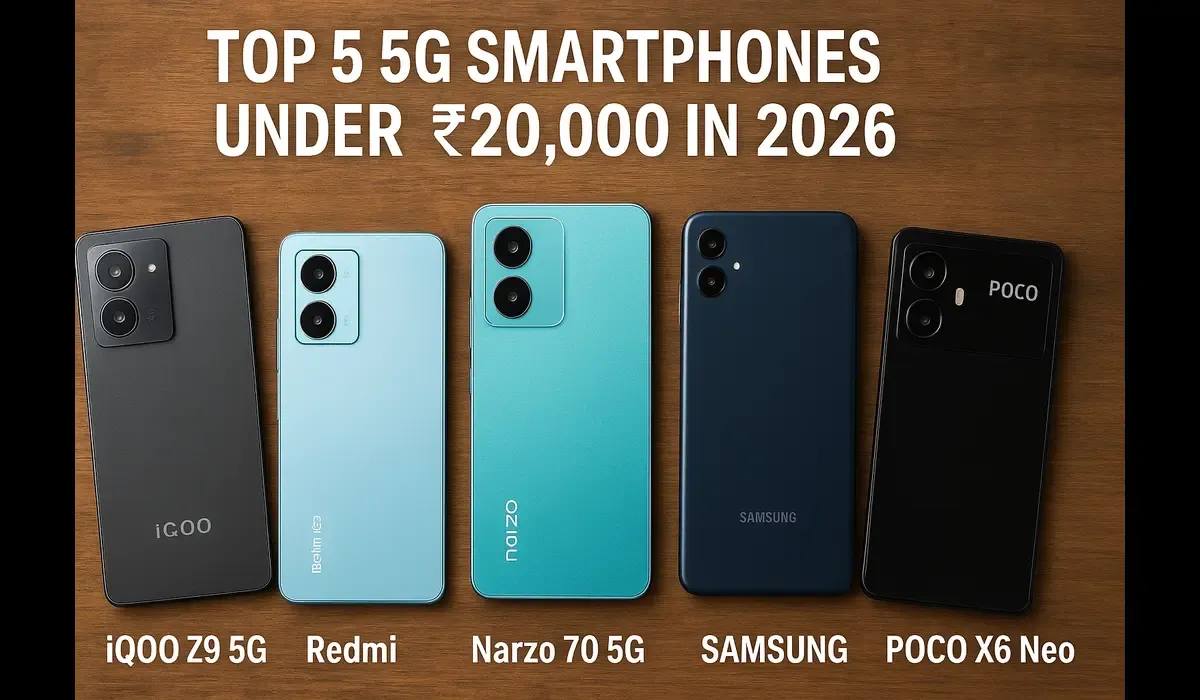 Best 5G smartphones under ₹20000 in 2026 — performance comparison.