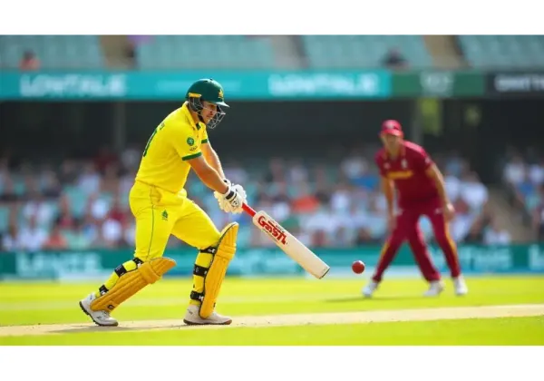 Australian and West Indies cricket captains at the toss before the thrilling match.