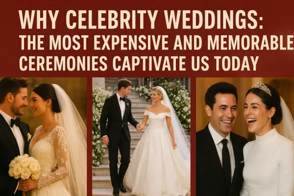 Celebrity Weddings: The Most Expensive and Memorable Ceremonies for Extravagant Wedding Inspiration in 2025