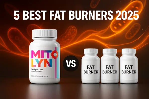 Mitolyn supplement bottle compared with other fat burners for weight loss 2025