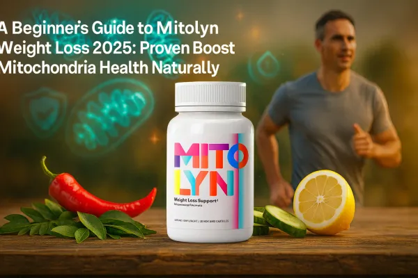 Mitolyn weight loss supplement bottle with fresh natural ingredients and energy visuals
