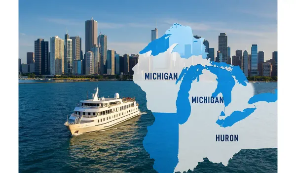 American Cruise Lines Great Lakes itineraries 2026 ship route