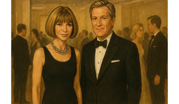 Anna Wintour with boyfriend at a New York gala