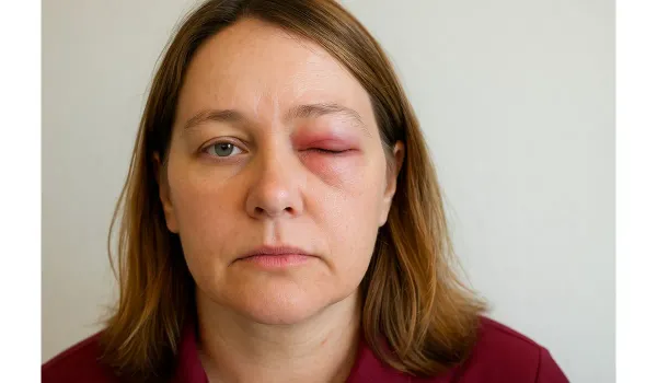 Medical illustration of Chagas disease symptoms