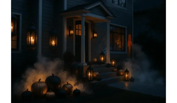 Halloween decor trends 2025 gothic interior.