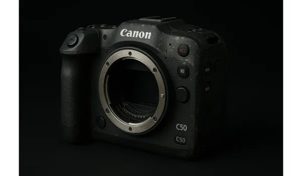 Canon C50 rumored front profile.