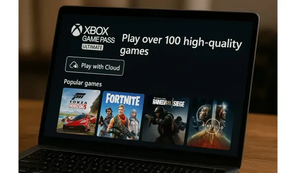 What is Cloud Gaming Xbox Pass Ultimate interface with cloud play option