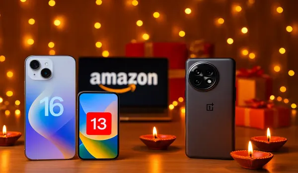 Amazon Diwali sale offers on iPhone 16 and OnePlus 13