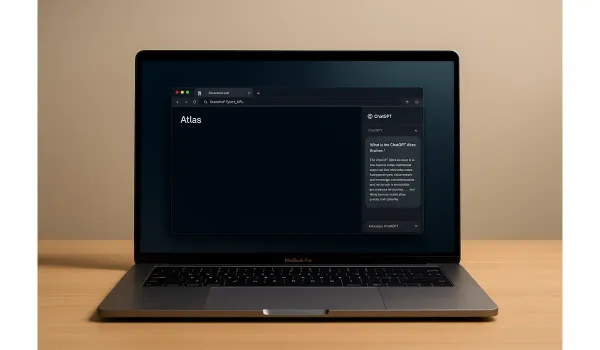 ChatGPT Atlas AI browser interface on Mac