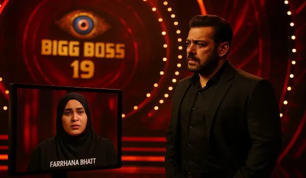 Farrhana Bhatt emotional moment Bigg Boss 19 latest episode