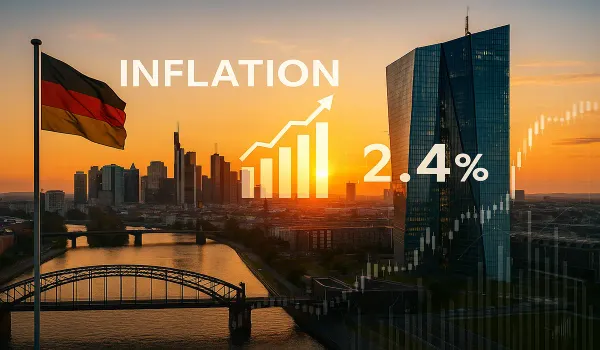 why german inflation increased to 2.4% in september 2025 economic visuals