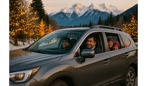 USA road trip itinerary Indian family December