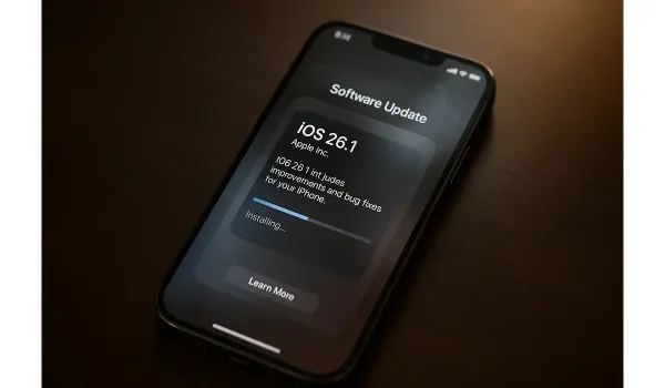update iPhone to iOS 26.1 hero image