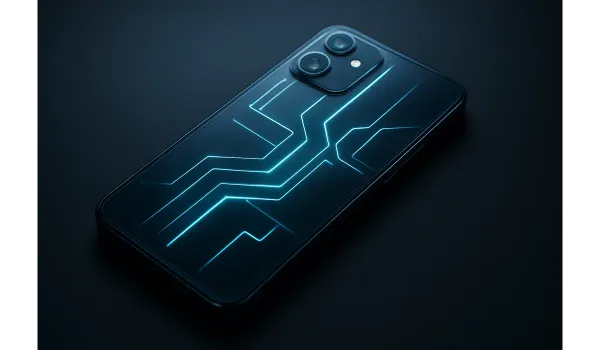Nothing Phone 3a Lite transparent back with futuristic glyph lighting showing a new shift in smartphone design.