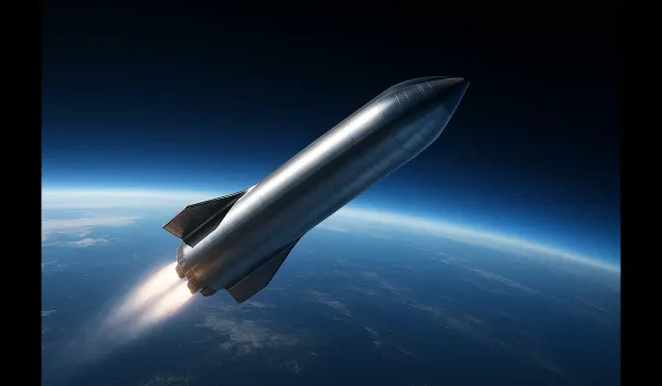 SpaceX Starship in Earth orbit