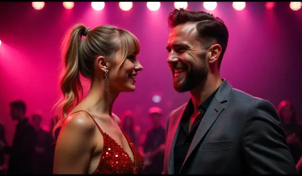 Taylor Swift Travis Kelce favorite song Life of a Showgirl album reveal backstage moment.