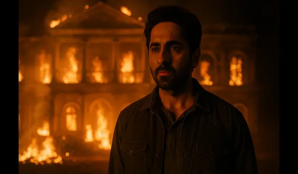 Thamma movie ending explained scene with burning mansion.