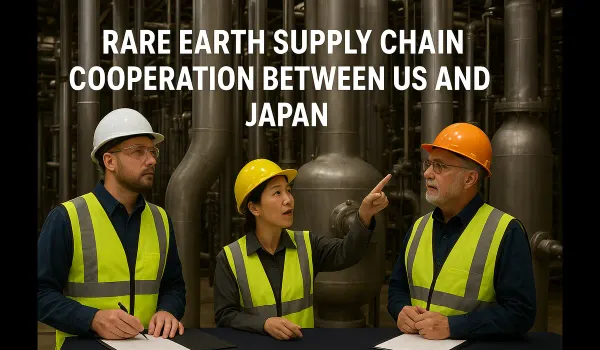 rare earth supply chain cooperation between US and Japan refinery