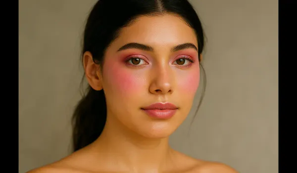 diffused pastel watercolor blush makeup look 2025