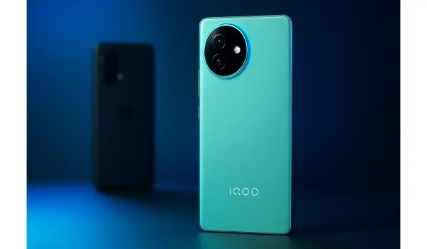 iQOO Neo 11 smartphone glowing under ambient light