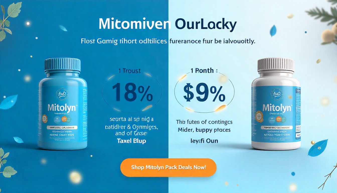 Infographic of Mitolyn combo offer bundles, highlighting savings on mitolyn supplement for mitochondrial health.