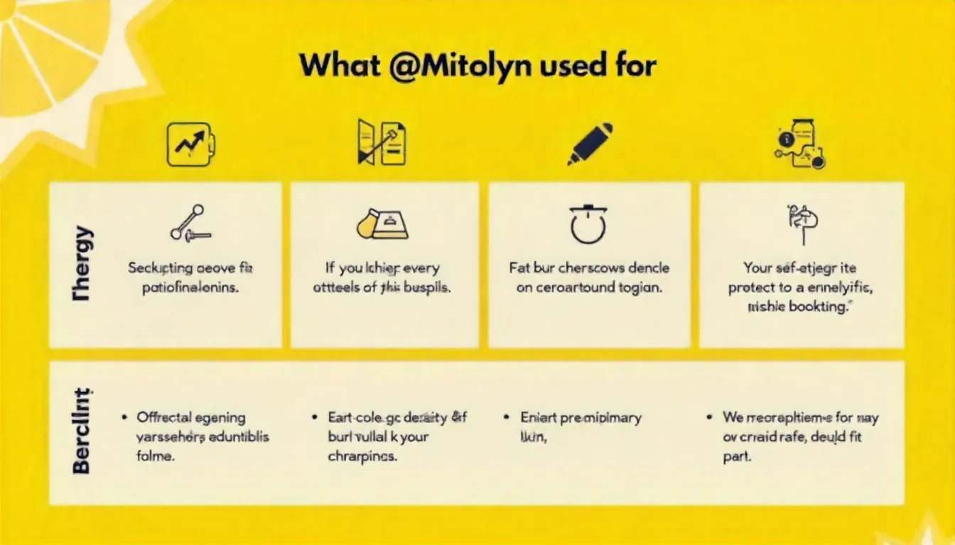 Infographic on what Mitolyn is used for