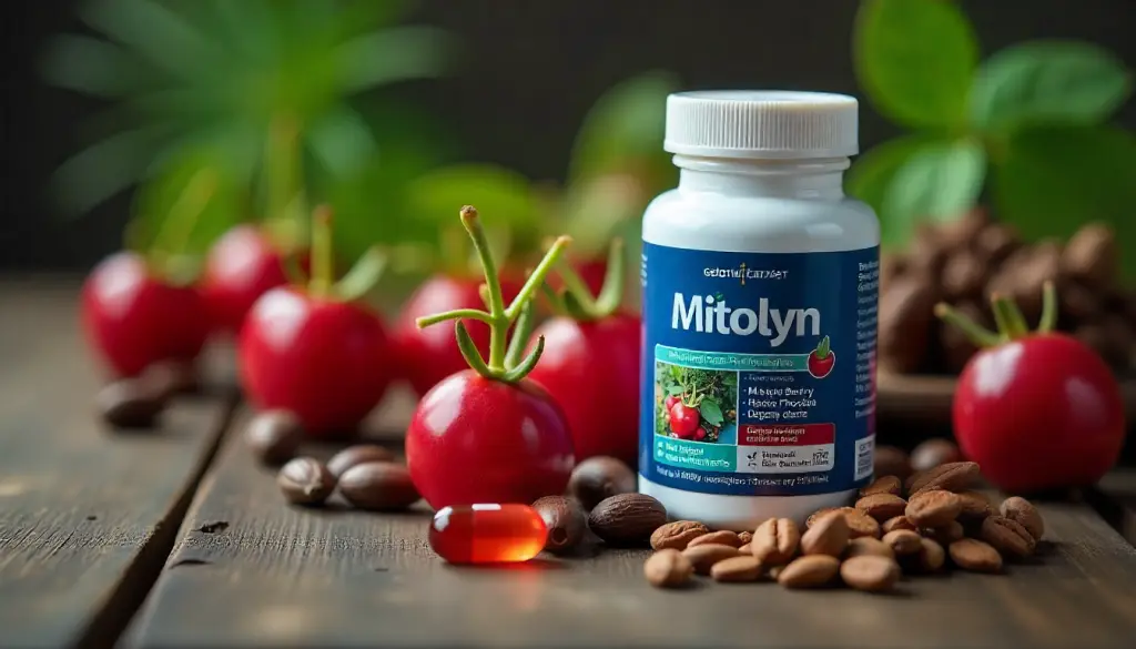 Mitolyn supplement ingredients like Maqui Berry and Rhodiola for weight loss support