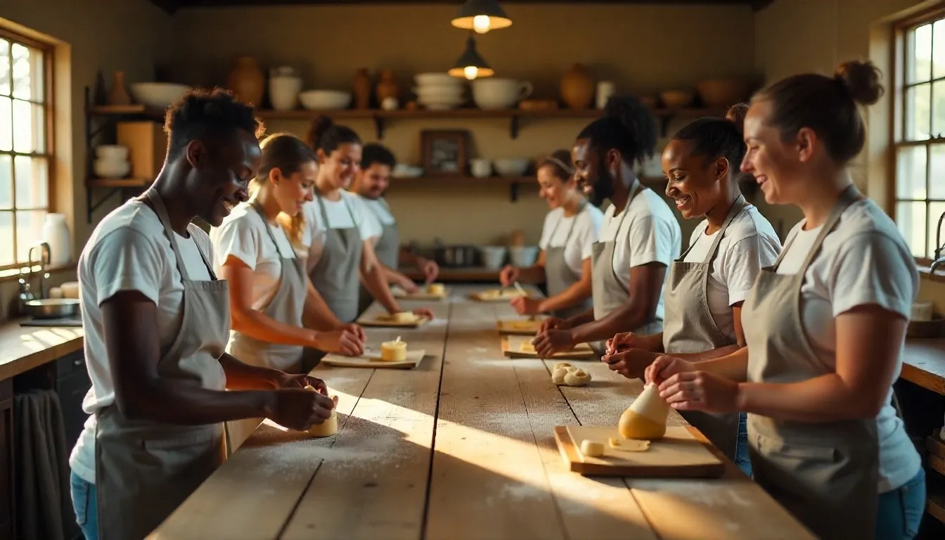 2025 bakers lined up in the tent