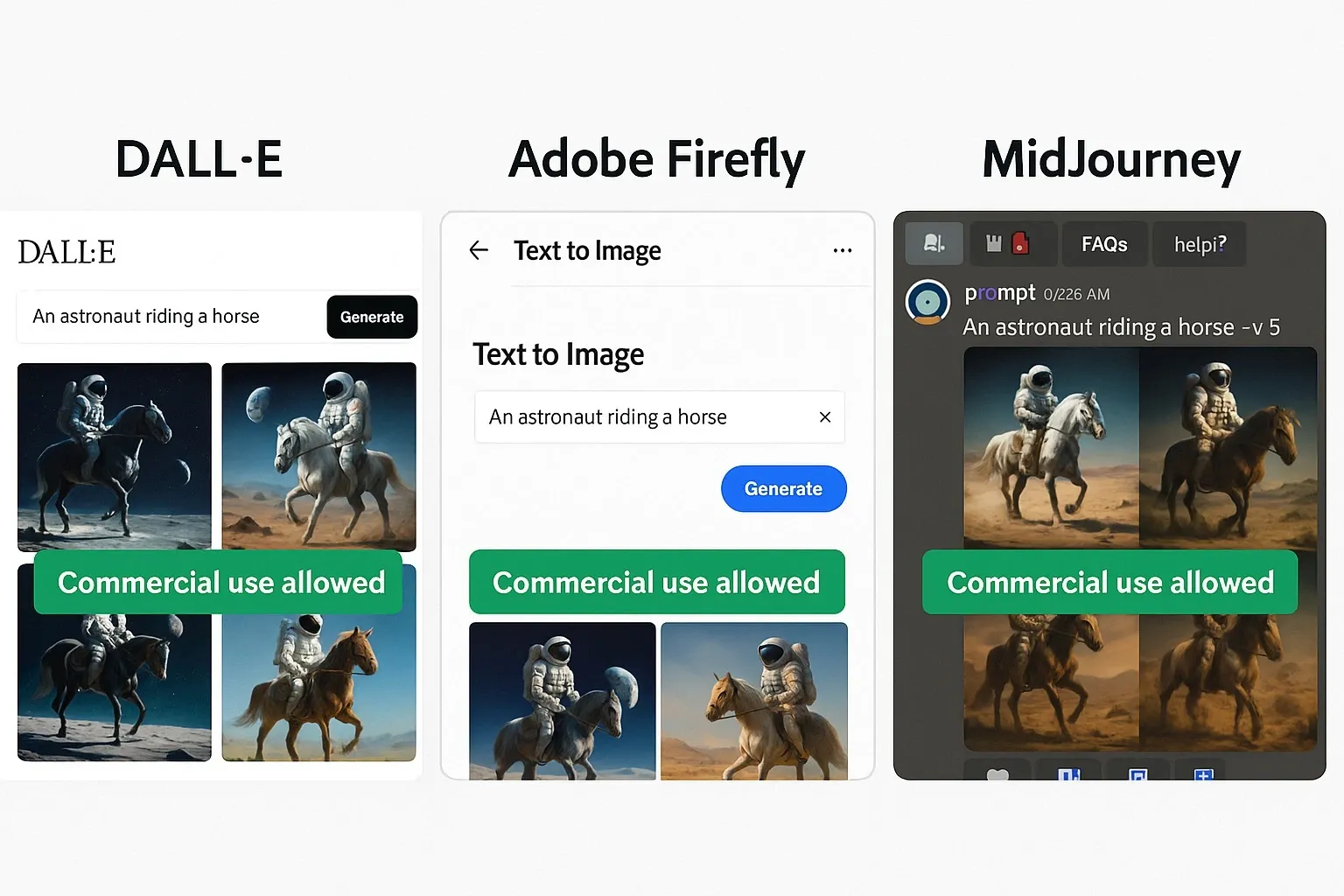 AI image generators safe for commercial use in 2025.