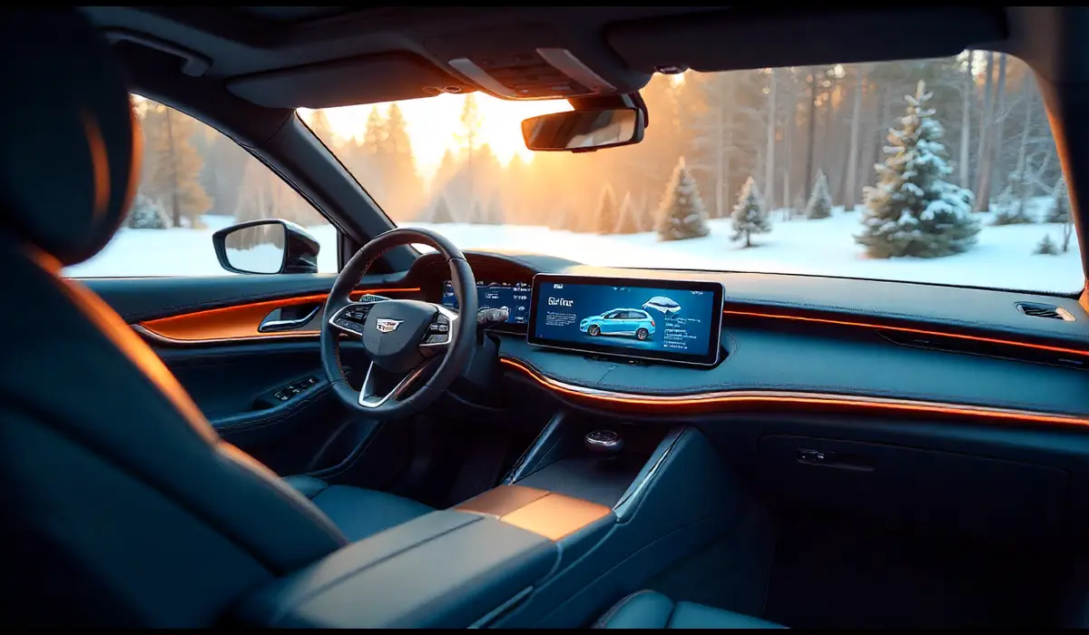 Cadillac Vistiq luxury electric SUV interior.