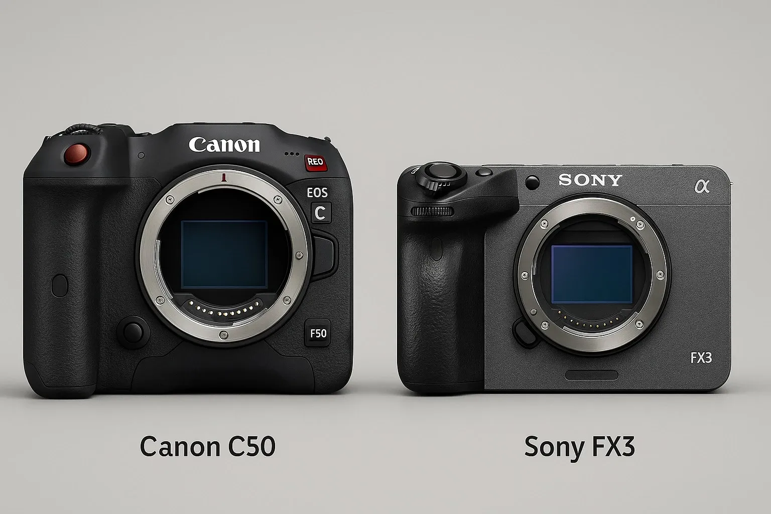 Canon C50 vs Sony FX3 comparison.