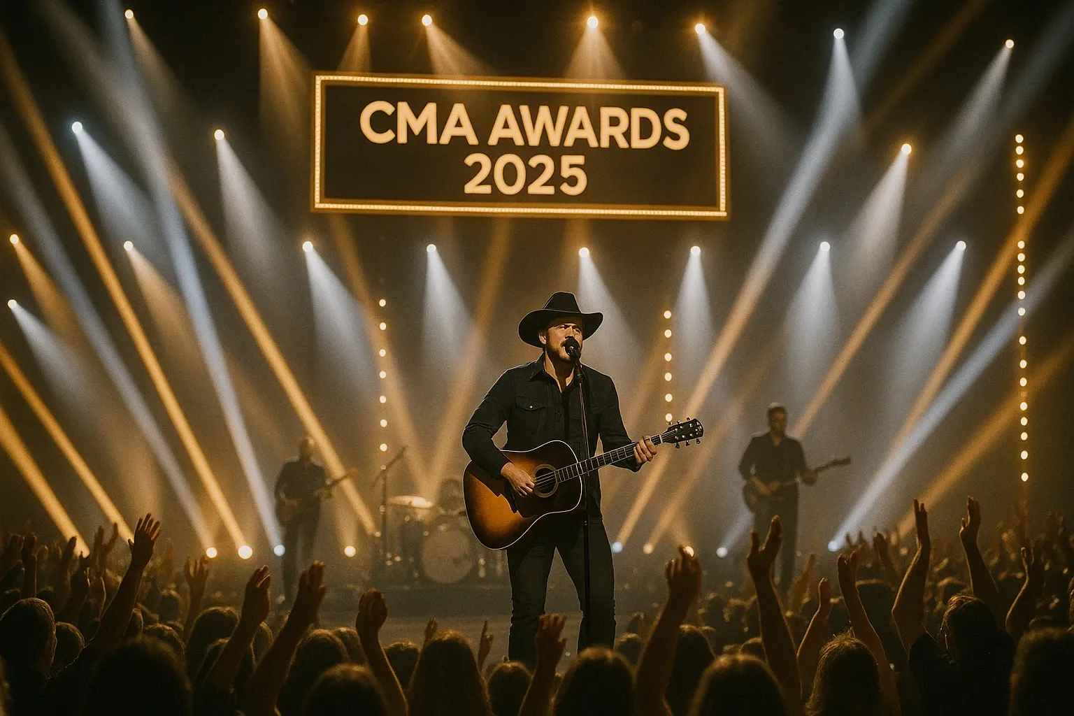 2025 CMA Award nominees montage.
