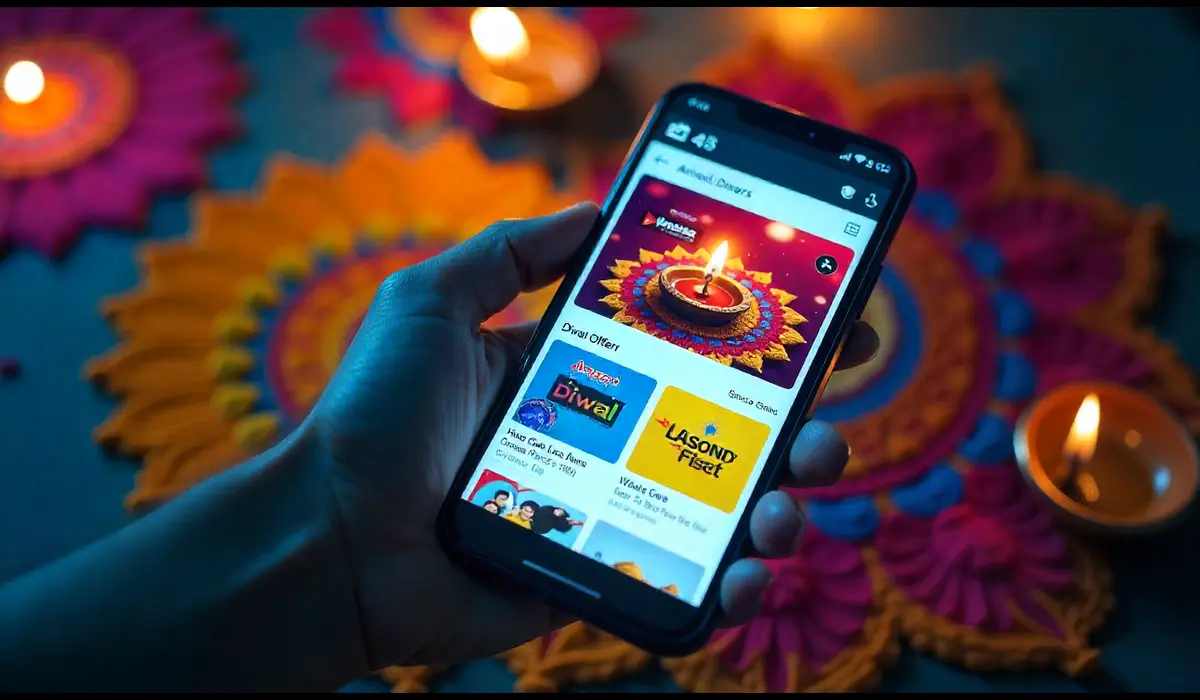 Diwali online shopping discounts apps India.