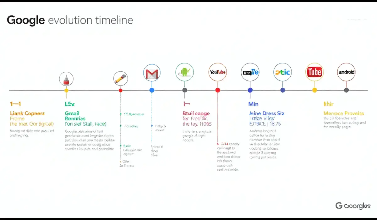 google 27 years old history timeline products evolution