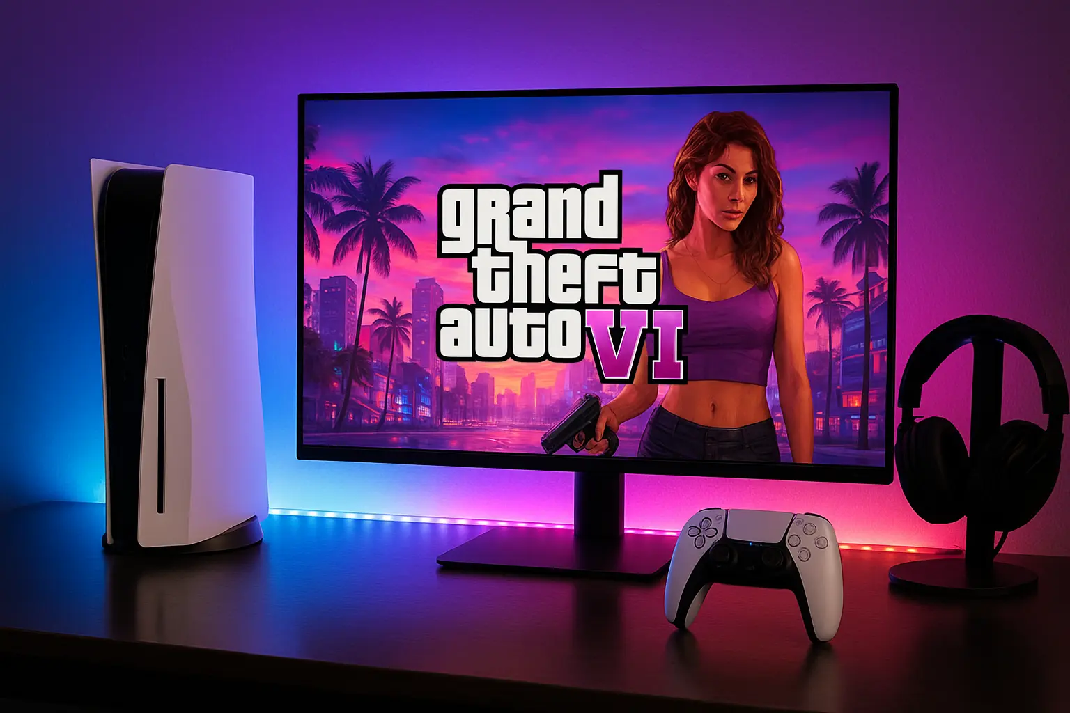 Gamer playing GTA 6 on PS5, showcasing GTA 6 Price PS5 experience.