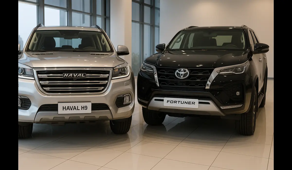 Haval H9 vs Fortuner price India