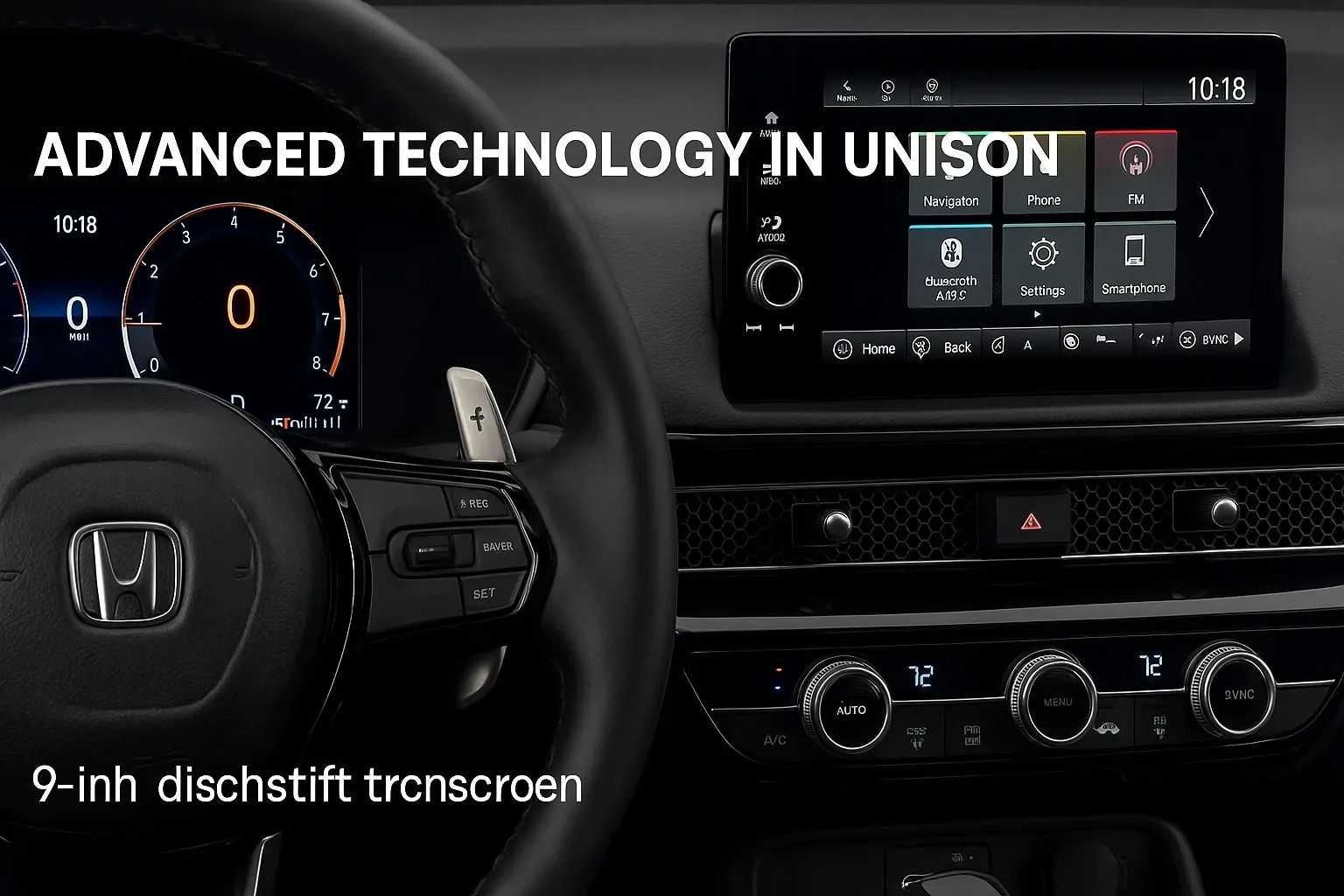 Honda Prelude 2026 interior with digital cluster and S+ Shift controls.
