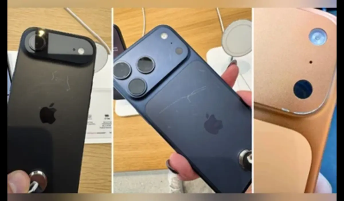 iPhone 17 Scratchgate demo unit scratches comparison