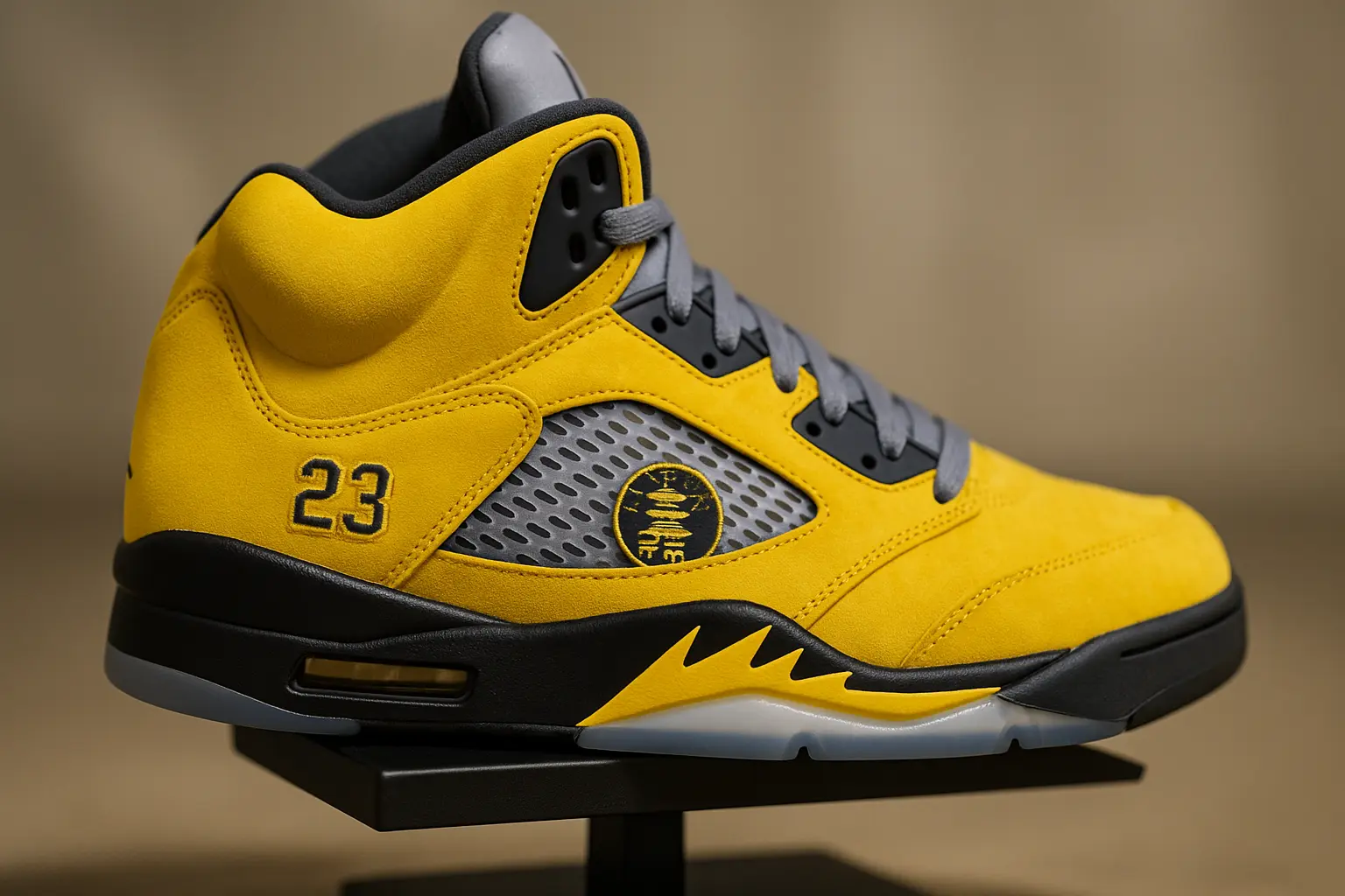 Jordan 5 Tokyo sneaker embroidery detail