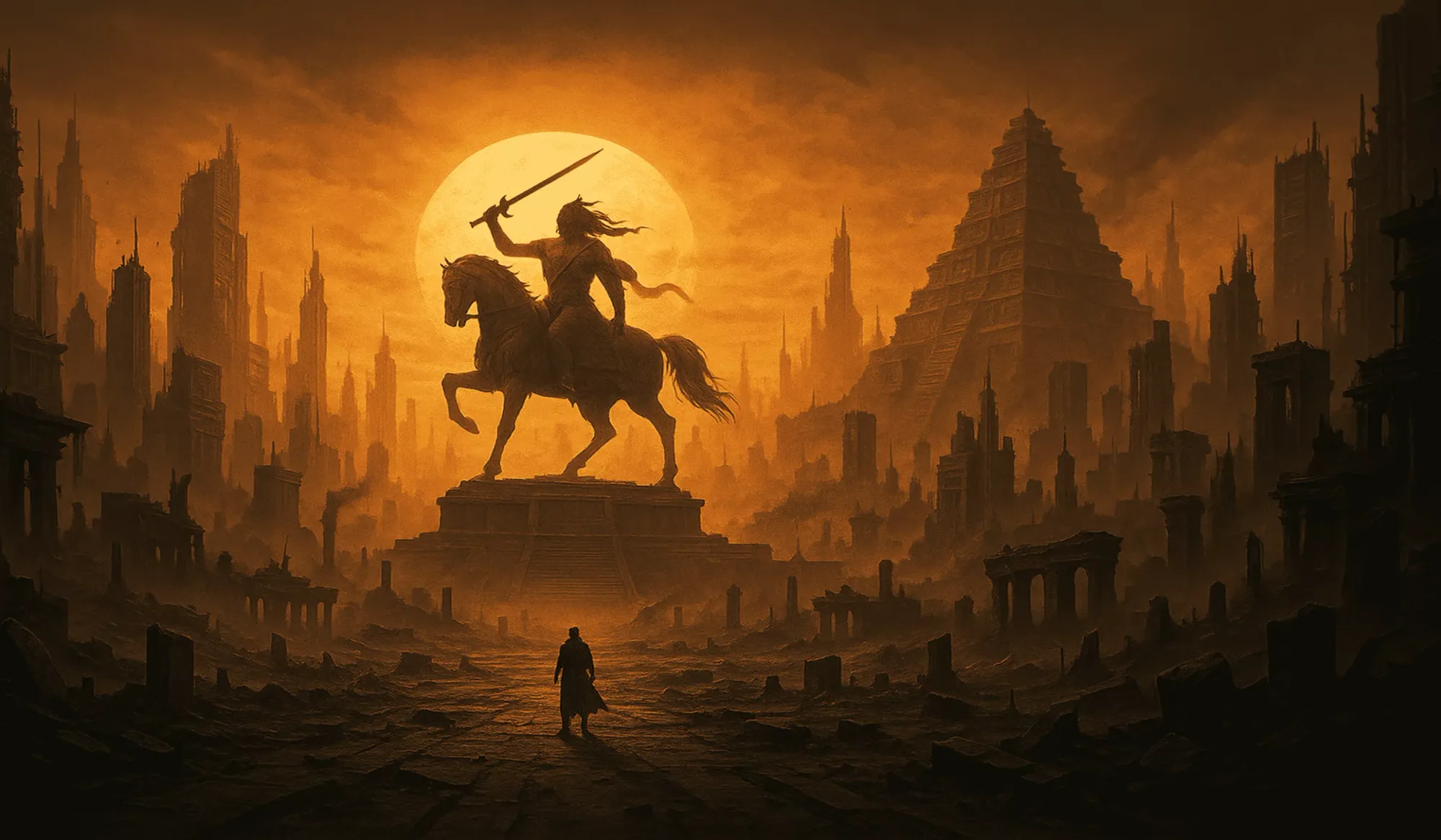 Kalki 2898 futuristic dystopian city.