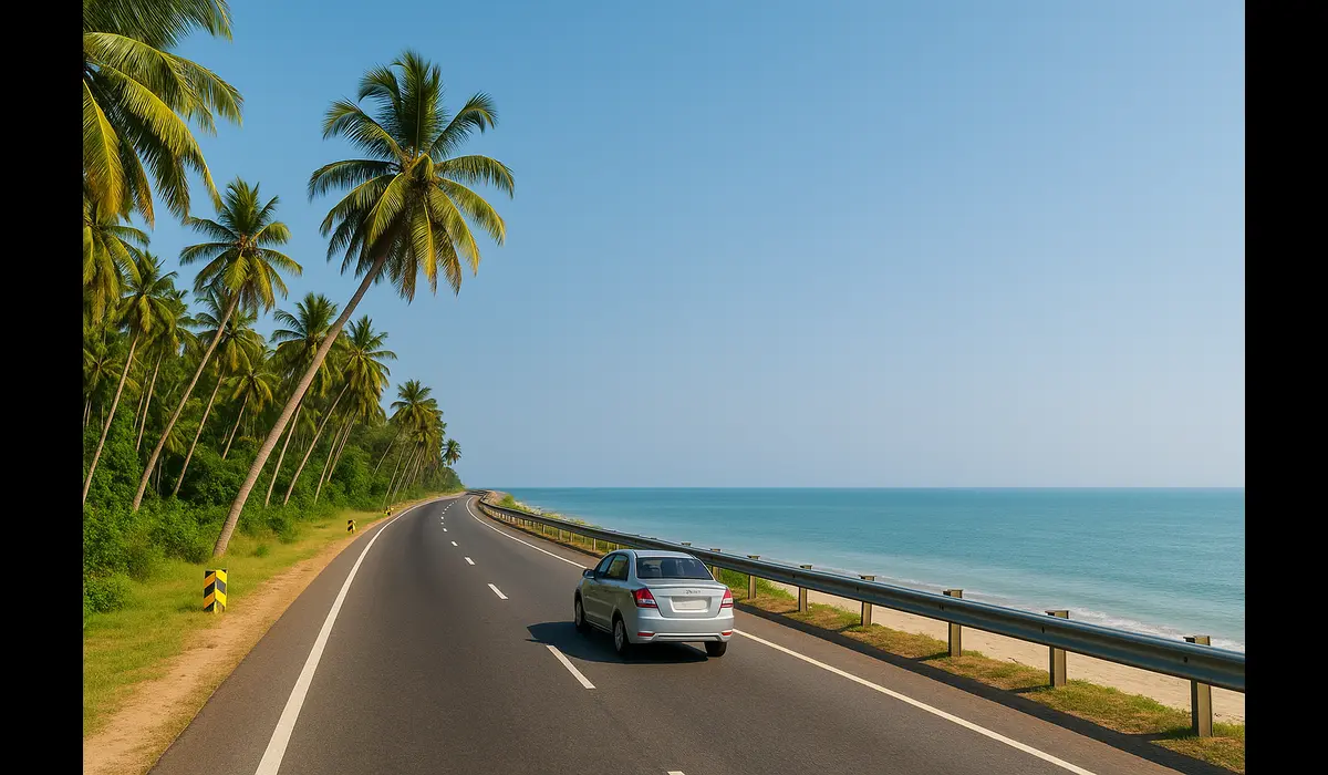 Kerala coastal highway — how to plan an end-of-year road trip across India.