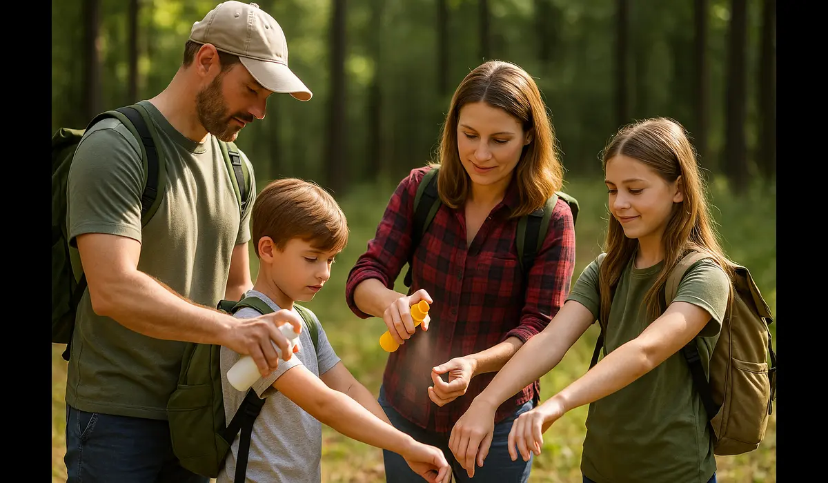 Preventing tick bites to avoid Lyme disease.